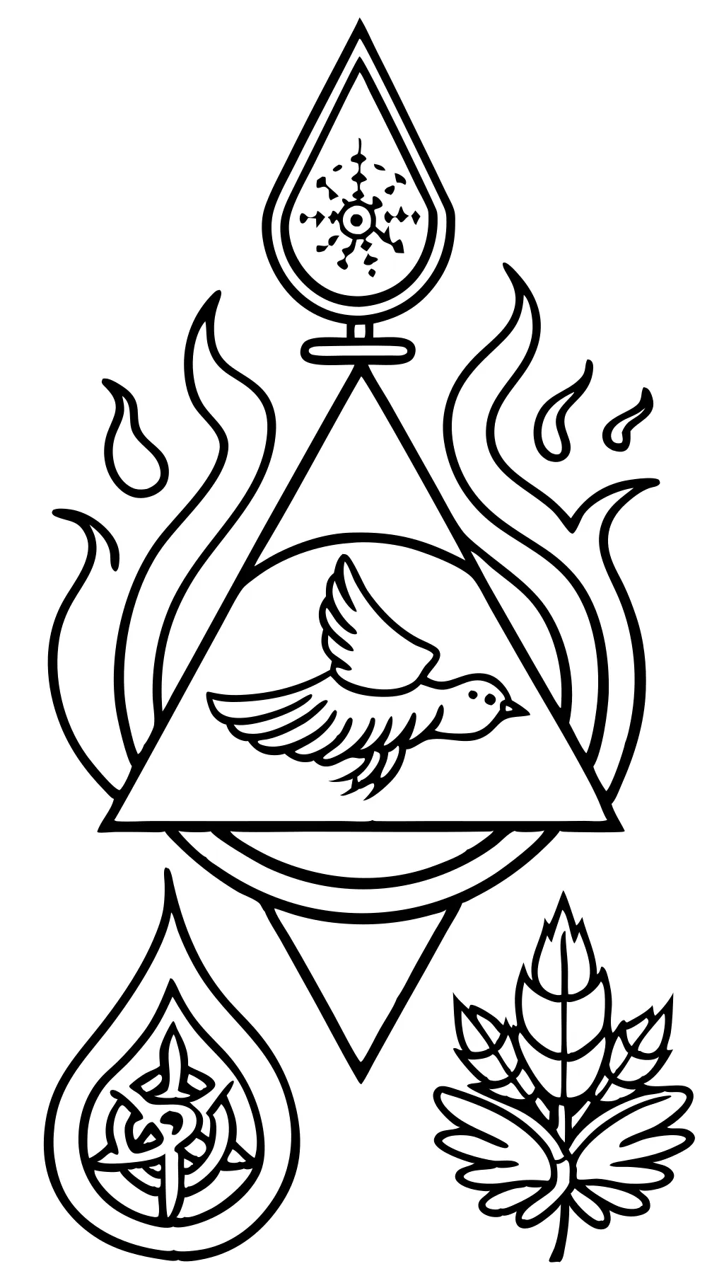 trinity coloring pages